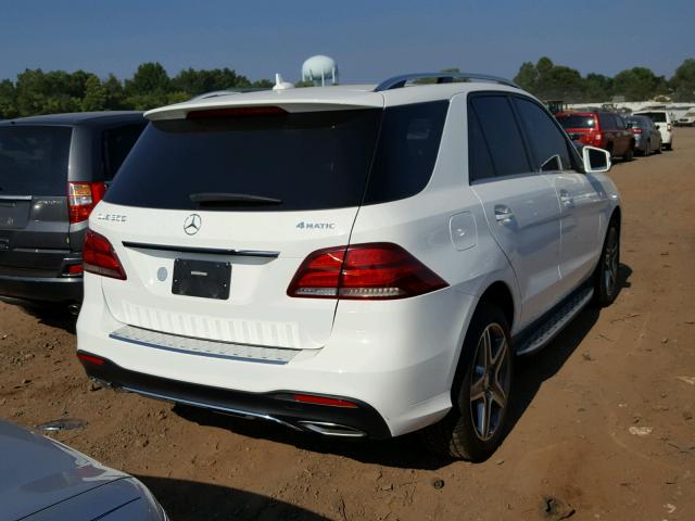 4JGDA5HB4GA636289 - 2016 MERCEDES-BENZ GLE 350 4M WHITE photo 4