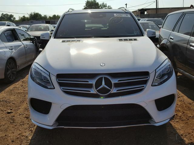 4JGDA5HB4GA636289 - 2016 MERCEDES-BENZ GLE 350 4M WHITE photo 9