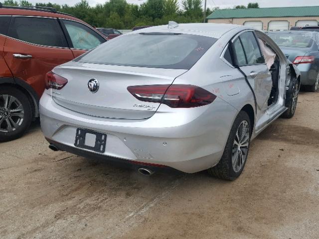 W04GR6SX9J1101237 - 2018 BUICK REGAL ESSE SILVER photo 4