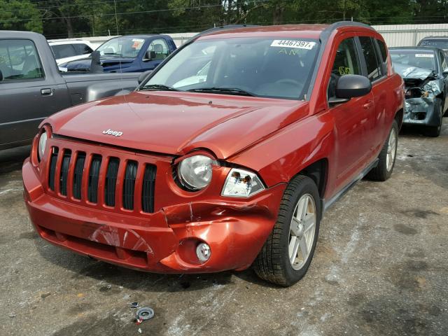 1J4NT4FB7AD578825 - 2010 JEEP COMPASS SP ORANGE photo 2