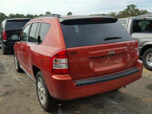 1J4NT4FB7AD578825 - 2010 JEEP COMPASS SP ORANGE photo 3