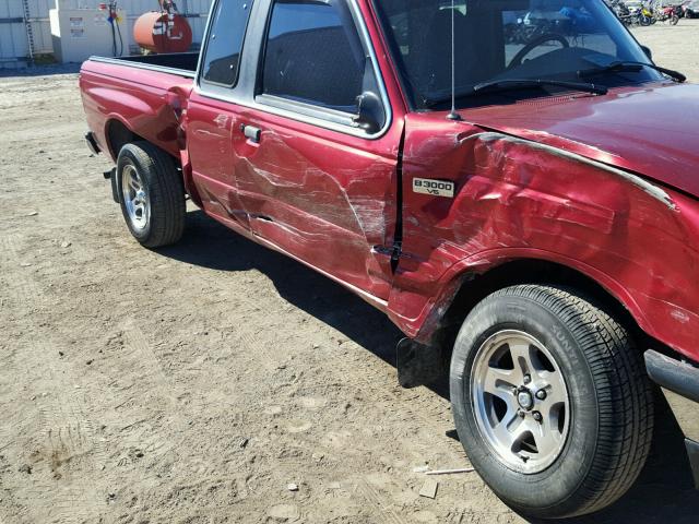 4F4YR16V0YTM01423 - 2000 MAZDA B3000 TROY RED photo 9