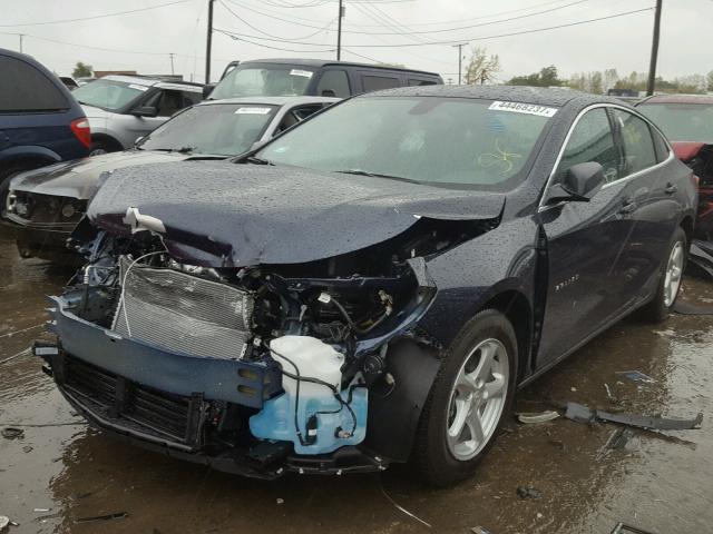 1G1ZB5ST5HF137684 - 2017 CHEVROLET MALIBU LS BLUE photo 2