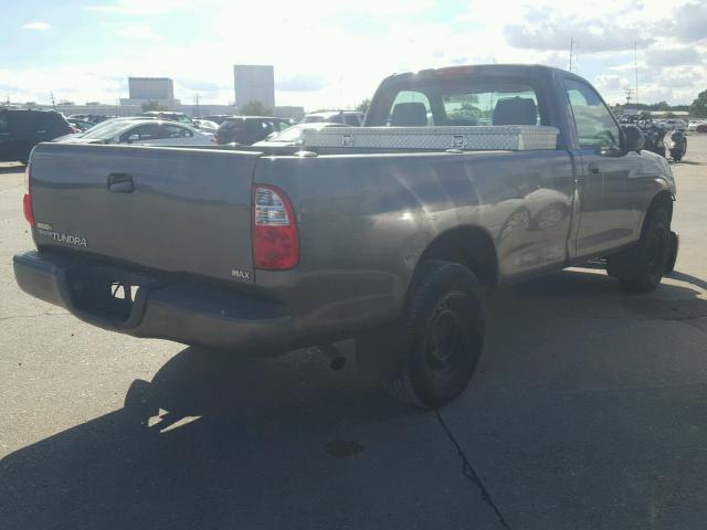 5TBJU32145S449419 - 2005 TOYOTA TUNDRA GRAY photo 4