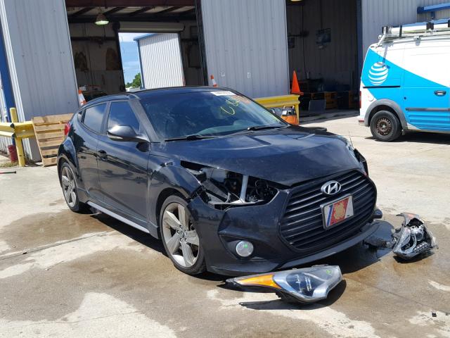 KMHTC6AE1DU169231 - 2013 HYUNDAI VELOSTER T BLACK photo 1