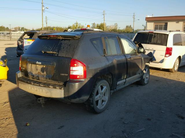 1J8FF57W27D195594 - 2007 JEEP COMPASS BLACK photo 4