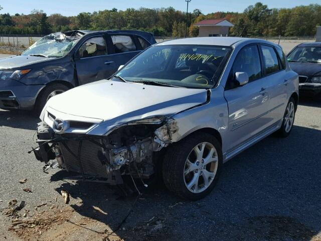 JM1BK344781831907 - 2008 MAZDA 3 HATCHBAC SILVER photo 2