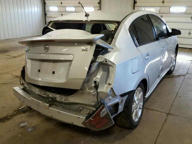 3N1AB6AP2AL702695 - 2010 NISSAN SENTRA 2.0 SILVER photo 4