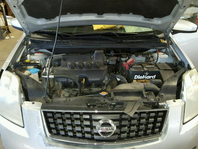 3N1AB6AP2AL702695 - 2010 NISSAN SENTRA 2.0 SILVER photo 7