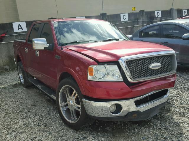 1FTPW12V17FA55835 - 2007 FORD F150 SUPER RED photo 1