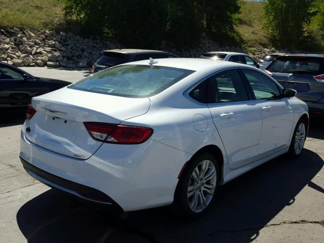 1C3CCCAB7FN690447 - 2015 CHRYSLER 200 LIMITE WHITE photo 4