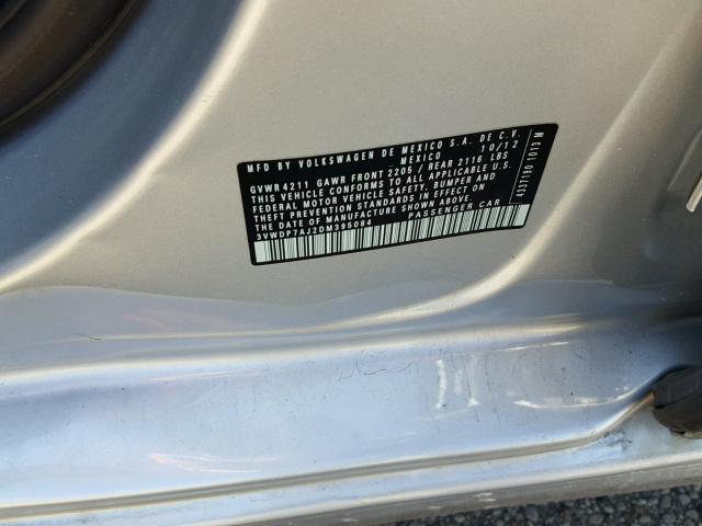 3VWDP7AJ2DM395084 - 2013 VOLKSWAGEN JETTA SE 棕色 照片 10