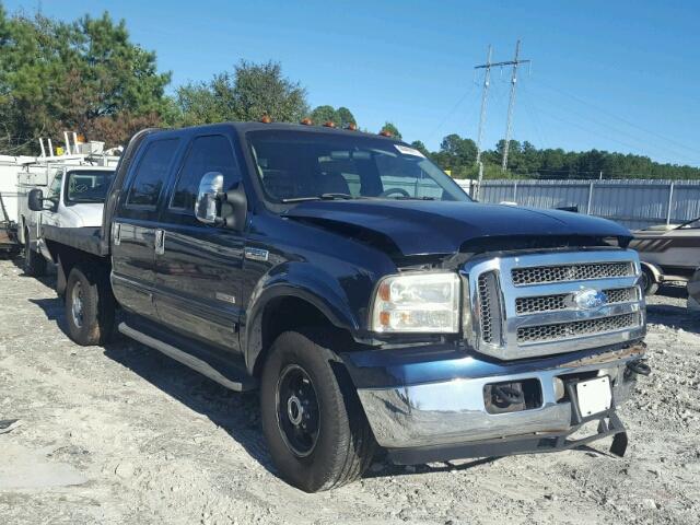 1FTNW21F41EA78837 - 2001 FORD F250 BLUE photo 1