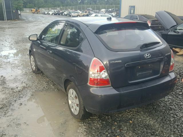 KMHCM3AC5AU152163 - 2010 HYUNDAI ACCENT BLU GRAY photo 3