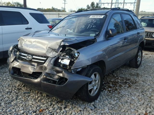 KNDJF724287502684 - 2008 KIA SPORTAGE L GRAY photo 2