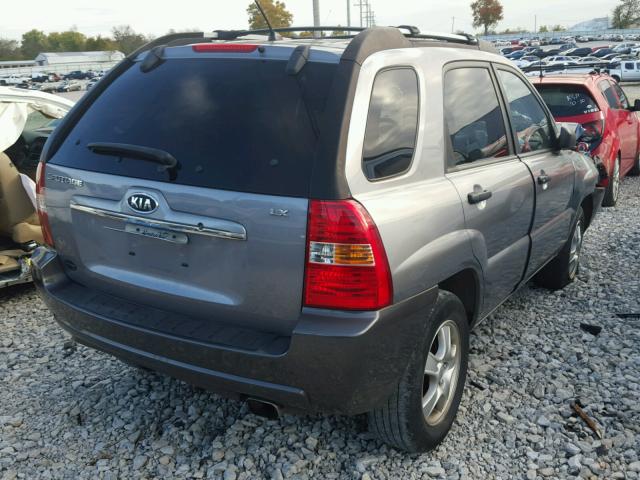 KNDJF724287502684 - 2008 KIA SPORTAGE L GRAY photo 4