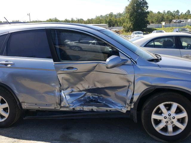 JHLRE38747C049659 - 2007 HONDA CR-V EXL SILVER photo 9