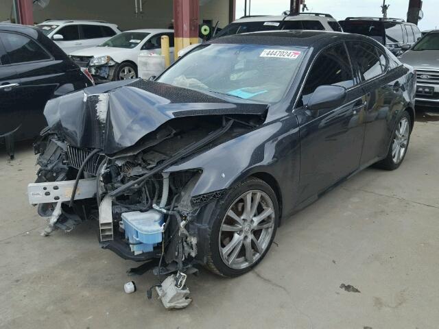 JTHBK262275043273 - 2007 LEXUS IS 250 BLACK photo 2