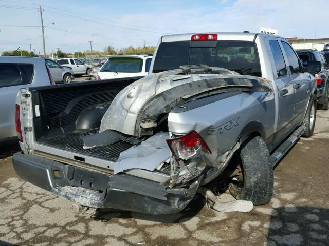 1D7RB1GP9AS115878 - 2010 DODGE RAM 1500 SILVER photo 4