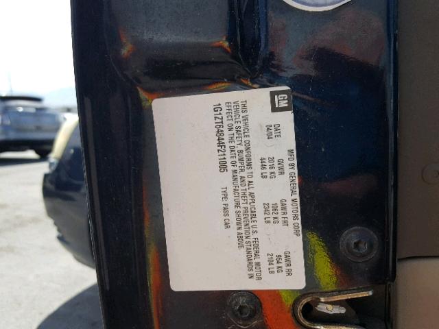 1G1ZT64844F211005 - 2004 CHEVROLET MALIBU MAX 蓝色 照片 10