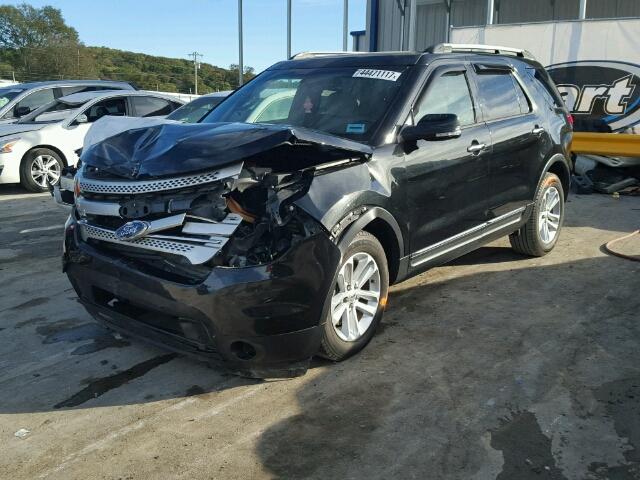 1FM5K7D86EGB49063 - 2014 FORD EXPLORER BLACK photo 2