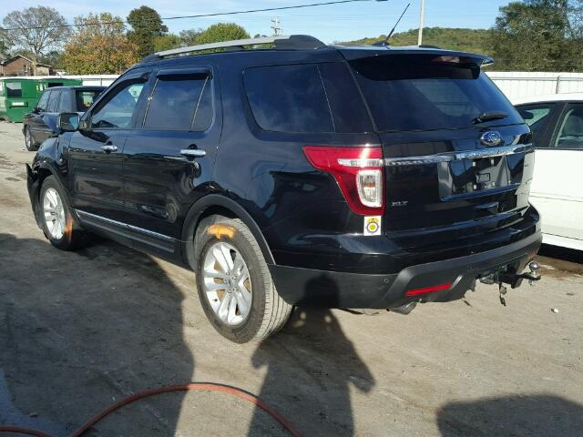 1FM5K7D86EGB49063 - 2014 FORD EXPLORER BLACK photo 3