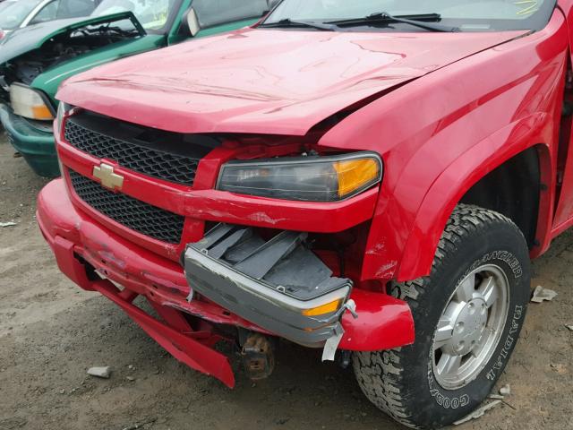 1GCDT136158186798 - 2005 CHEVROLET COLORADO RED photo 9