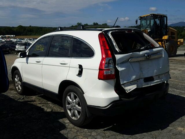 5J6RE48777L009203 - 2007 HONDA CR-V EXL WHITE photo 3