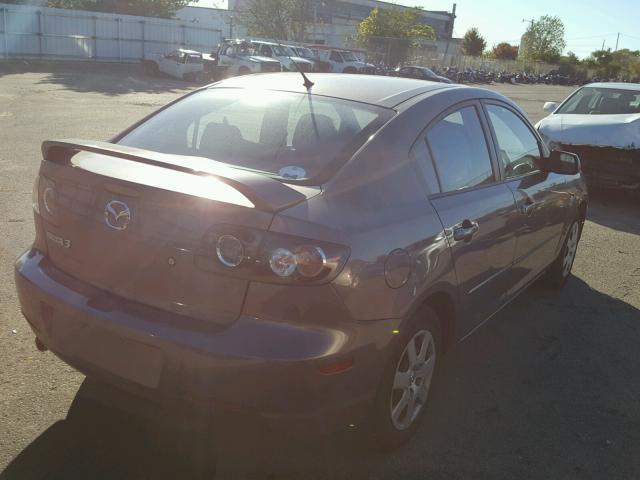 JM1BK12F171746181 - 2007 MAZDA 3 GRAY photo 4