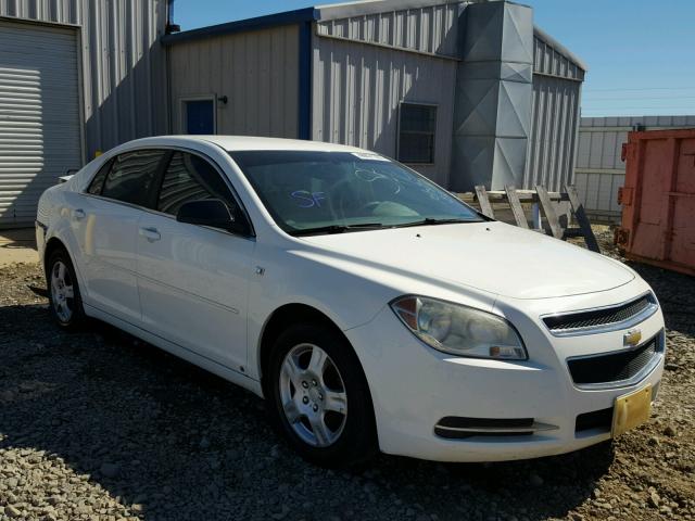 1G1ZG57B084196283 - 2008 CHEVROLET MALIBU WHITE photo 1