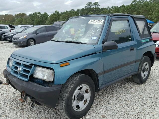 2CNBJ1863T6940272 - 1996 GEO TRACKER GREEN photo 2