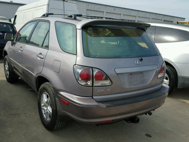 JTJHF10U010194425 - 2001 LEXUS RX 300 SILVER photo 3