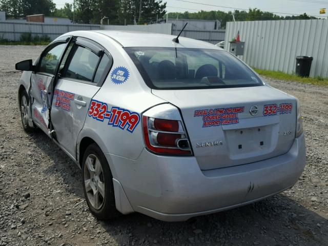 3N1AB61EX8L669471 - 2008 NISSAN SENTRA 2.0 SILVER photo 3