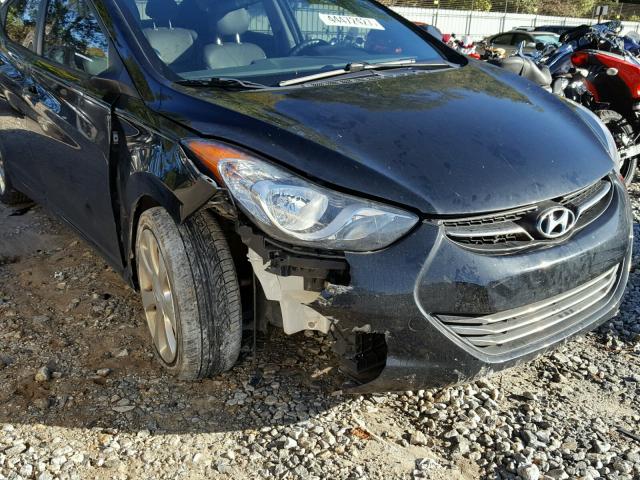 5NPDH4AE0BH038894 - 2011 HYUNDAI ELANTRA GL BLACK photo 9