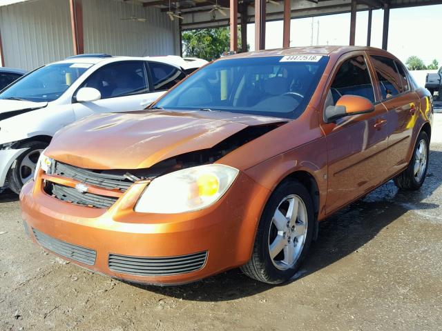 1G1AL55F667645895 - 2006 CHEVROLET COBALT LT ORANGE photo 2