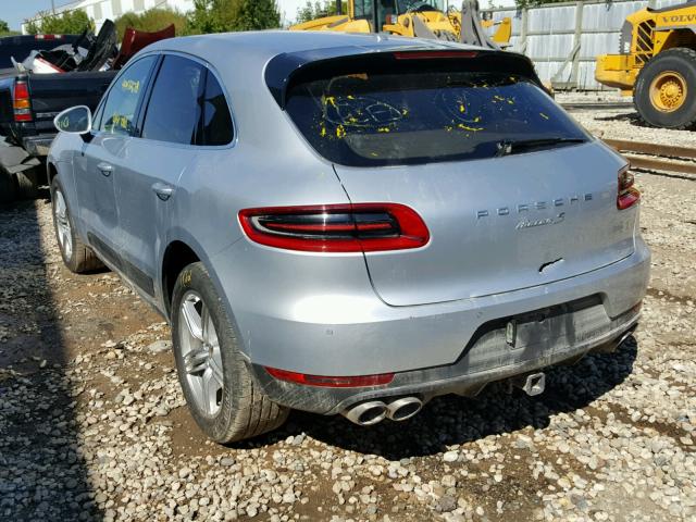 WP1AB2A51HLB13274 - 2017 PORSCHE MACAN S SILVER photo 3