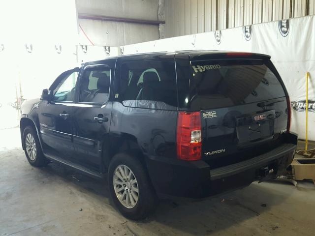 1GKFC13538R244879 - 2008 GMC YUKON HYBR BLACK photo 3