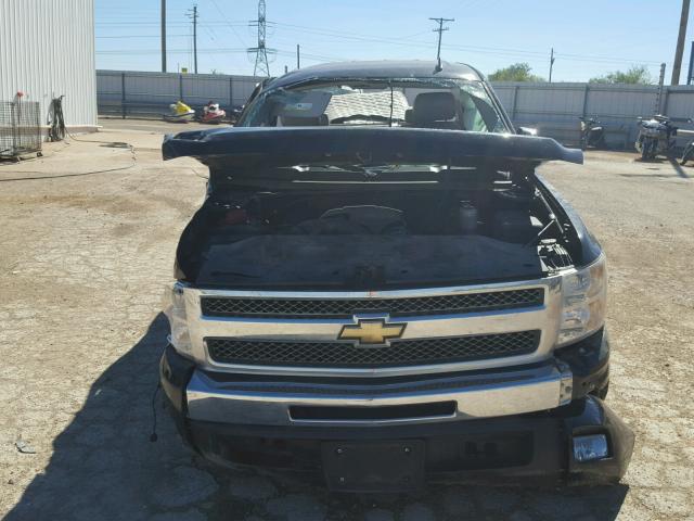 3GCPCSE06BG340620 - 2011 CHEVROLET SILVERADO BLACK photo 9