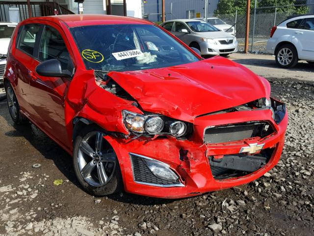 1G1JG6SB7D4159476 - 2013 CHEVROLET SONIC RS RED photo 1