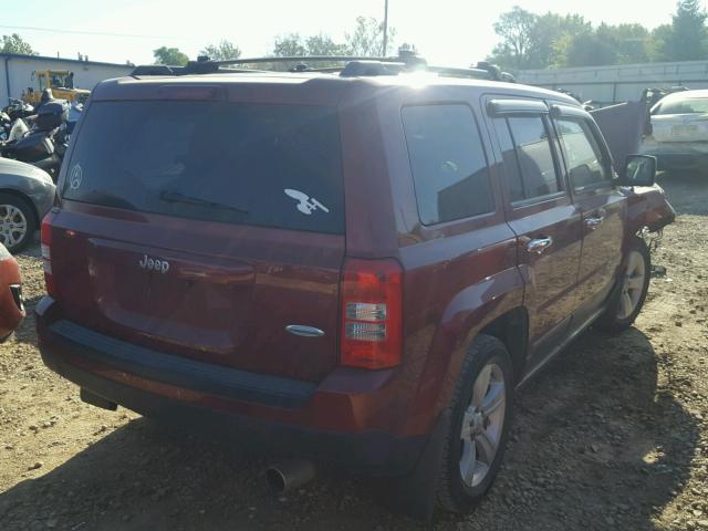 1C4NJPFB3ED862620 - 2014 JEEP PATRIOT LA MAROON photo 4