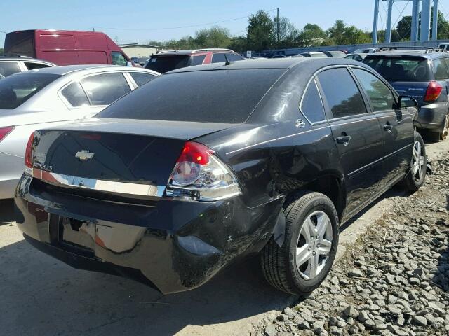 2G1WB58N089194038 - 2008 CHEVROLET IMPALA LS BLACK photo 4