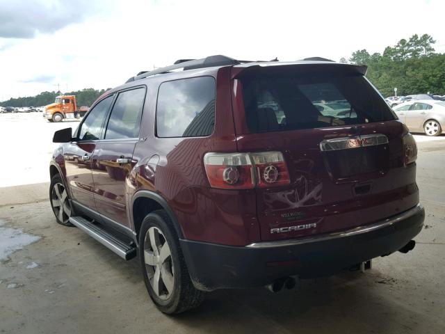 1GKLRMED7AJ129519 - 2010 GMC ACADIA SLT 红色 照片 3