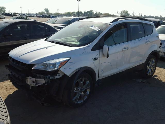 1FMCU0H96DUA08974 - 2013 FORD ESCAPE SEL WHITE photo 2