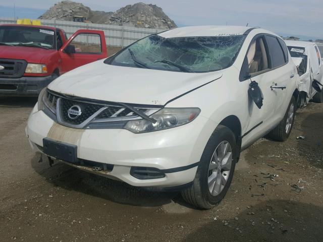 JN8AZ1MU8CW107204 - 2012 NISSAN MURANO S WHITE photo 2