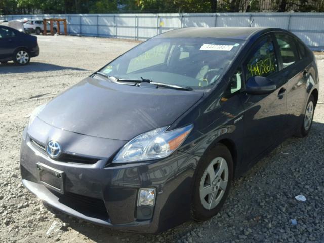 JTDKN3DU9B1417915 - 2011 TOYOTA PRIUS GRAY photo 2