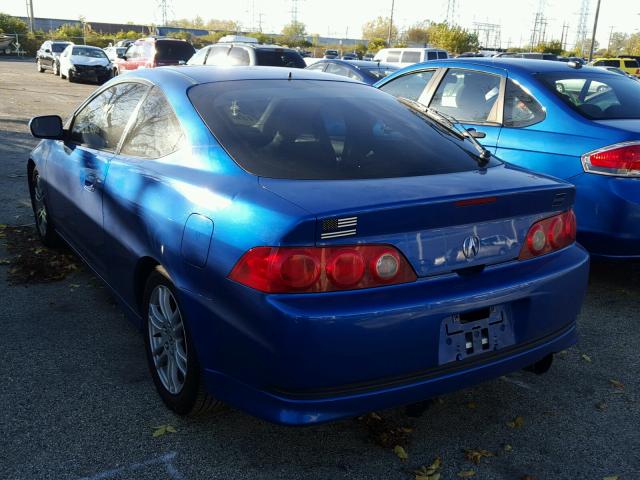 JH4DC54826S015858 - 2006 ACURA RSX BLUE photo 3