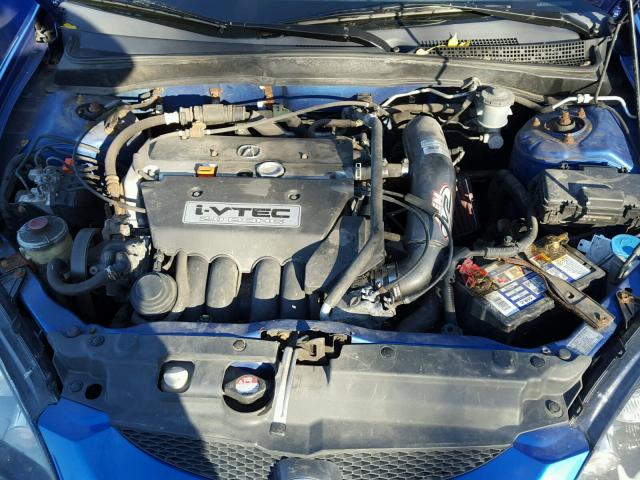 JH4DC54826S015858 - 2006 ACURA RSX BLUE photo 7