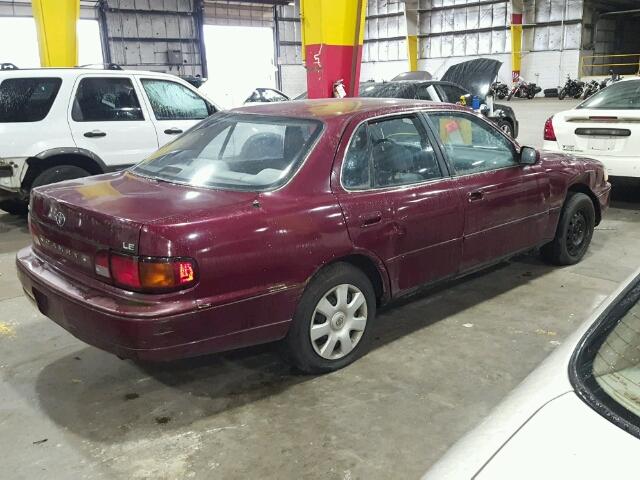 4T1BG12K2TU766572 - 1996 TOYOTA CAMRY DX BURGUNDY photo 4