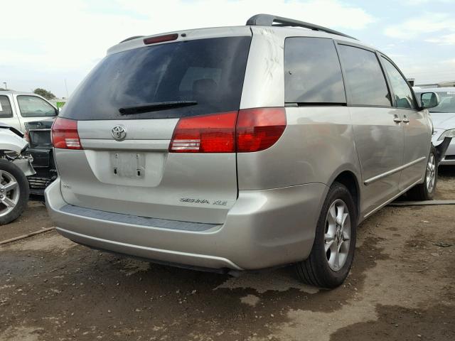 5TDZA22C45S262051 - 2005 TOYOTA SIENNA XLE SILVER photo 4