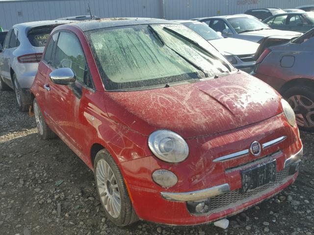 3C3CFFCR2HT547735 - 2017 FIAT 500 LOUNGE RED photo 1